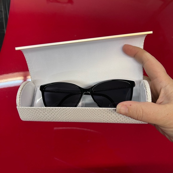 JIMMY CHOO JC 320 807 Sunglasses. Black with black lenses. - Picture 2 of 8